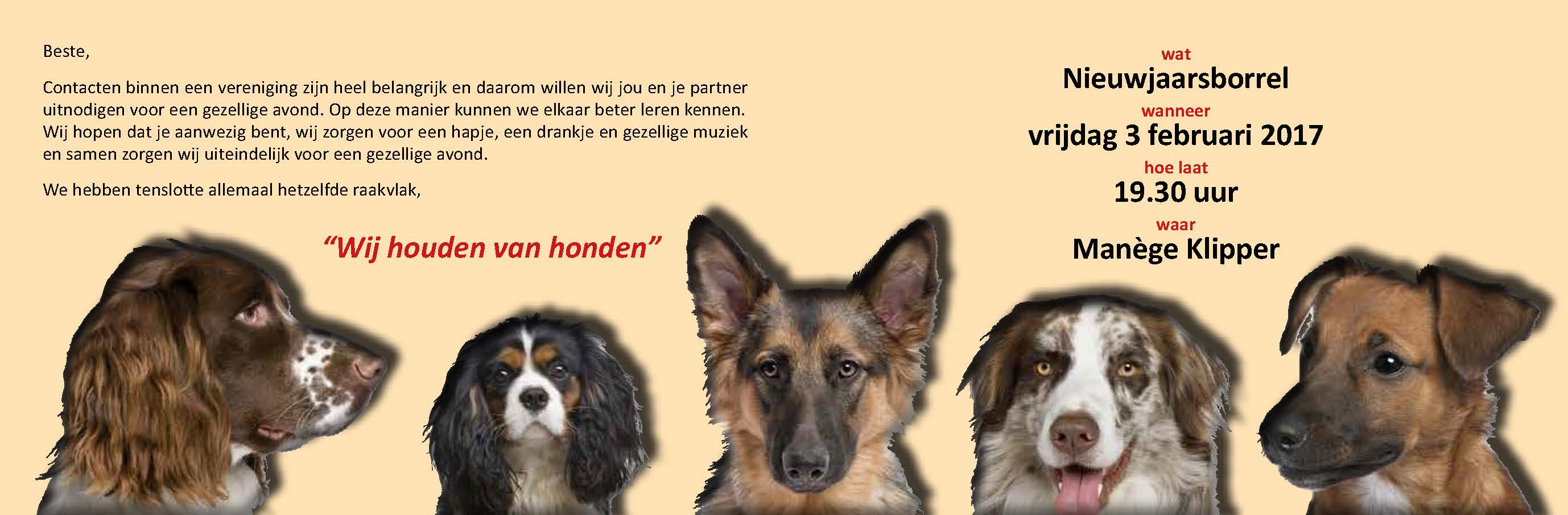 Nieuwjaarsborrel 3 februari 2017