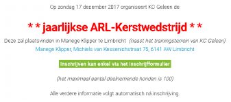 Agility Kerstwedstrijd